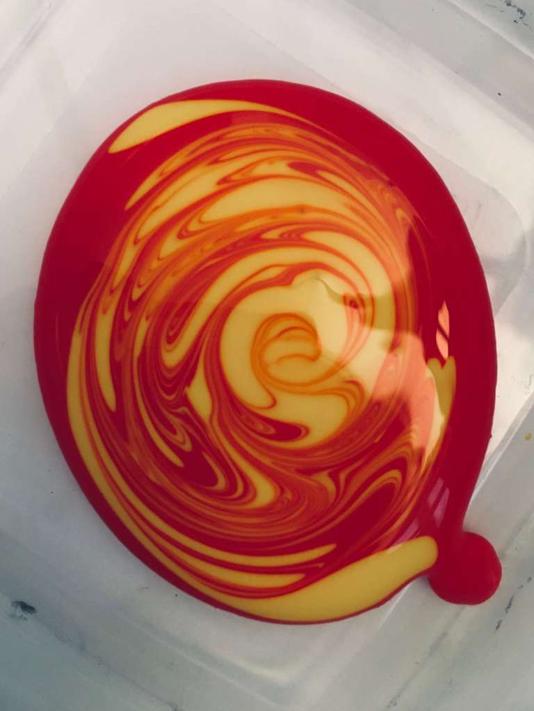 Mixing red and yellow