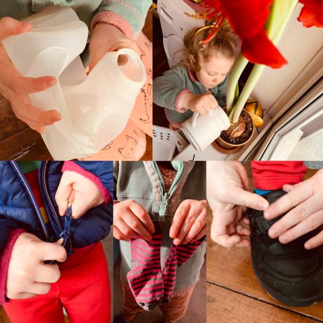 Many preschoolers lack basic skills such as putting on their coat and shoes independently