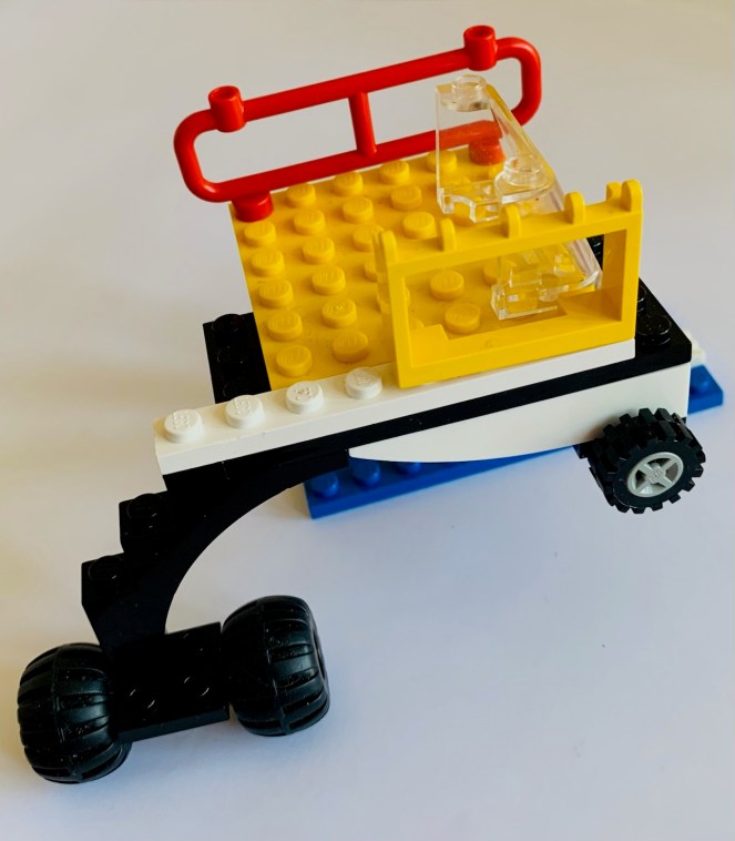 'Mechanic' – An abstract Lego creation created by a child using a limited set of random blocks